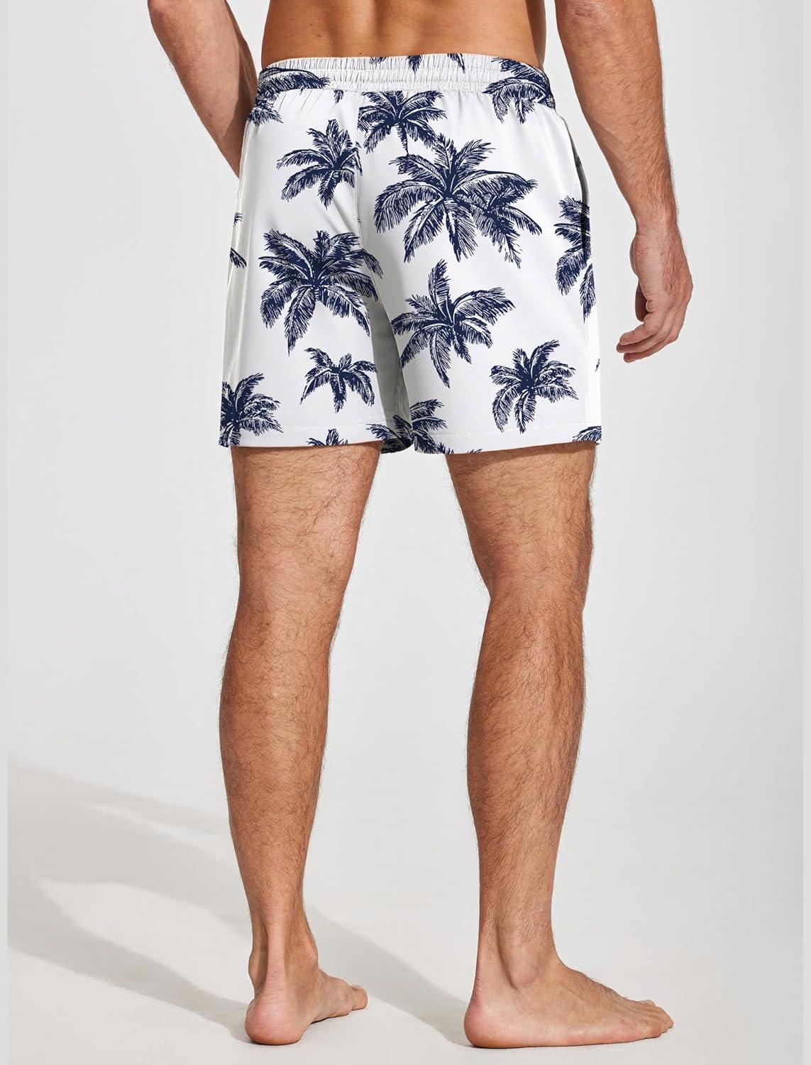 imageDeyeek 55 Inch Mens Pajama Shorts Sleep Cotton Lounge PJ Lightweight Elastic Waist Drawstring Nightwear Bottom with PocketsCoconut