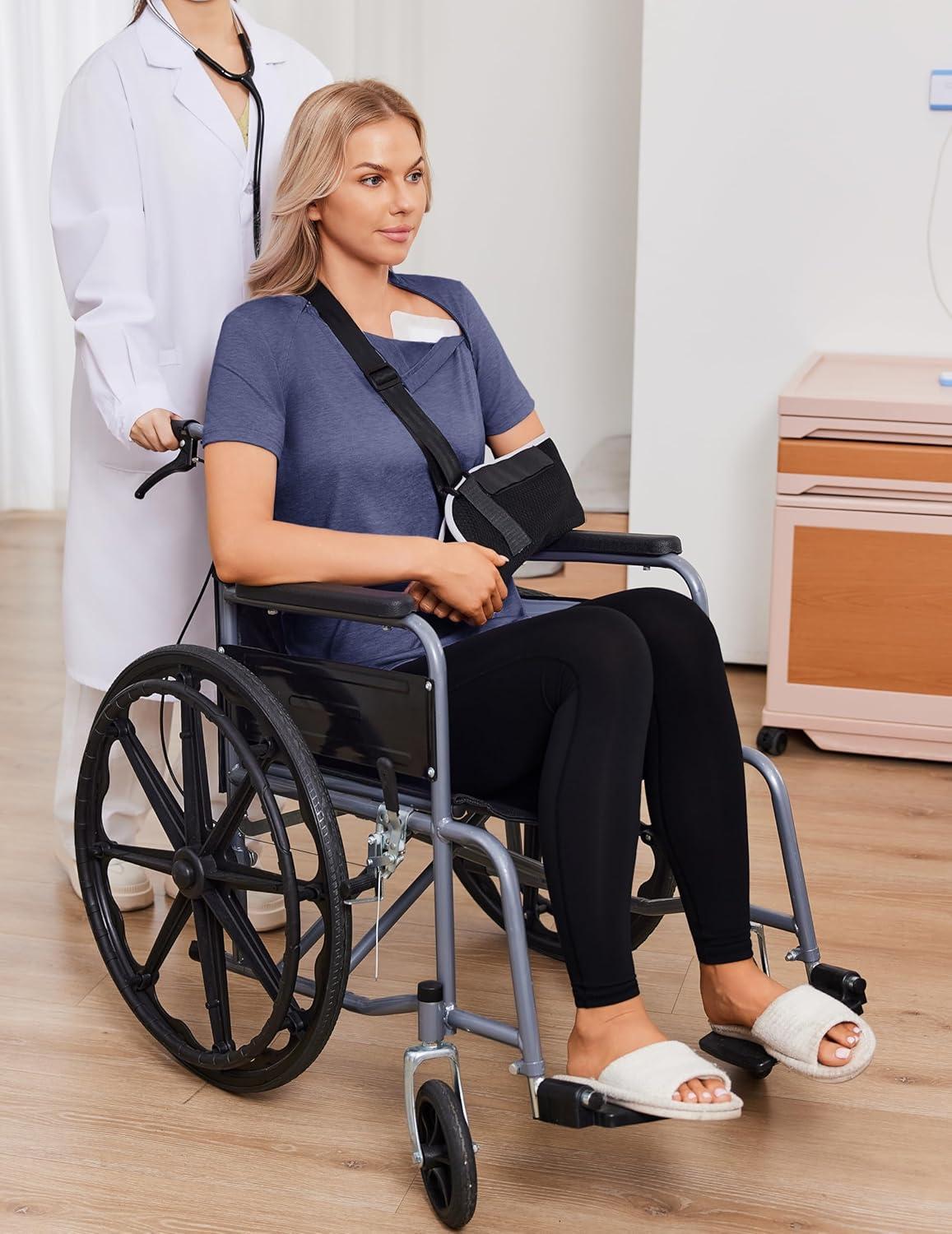 imageDeyeek Chemo Shirts for Port Access Women with 2 Hidden Side Zippers Post Surgery Short Sleeve Tear Away Adaptive Top TeesNavy Blue
