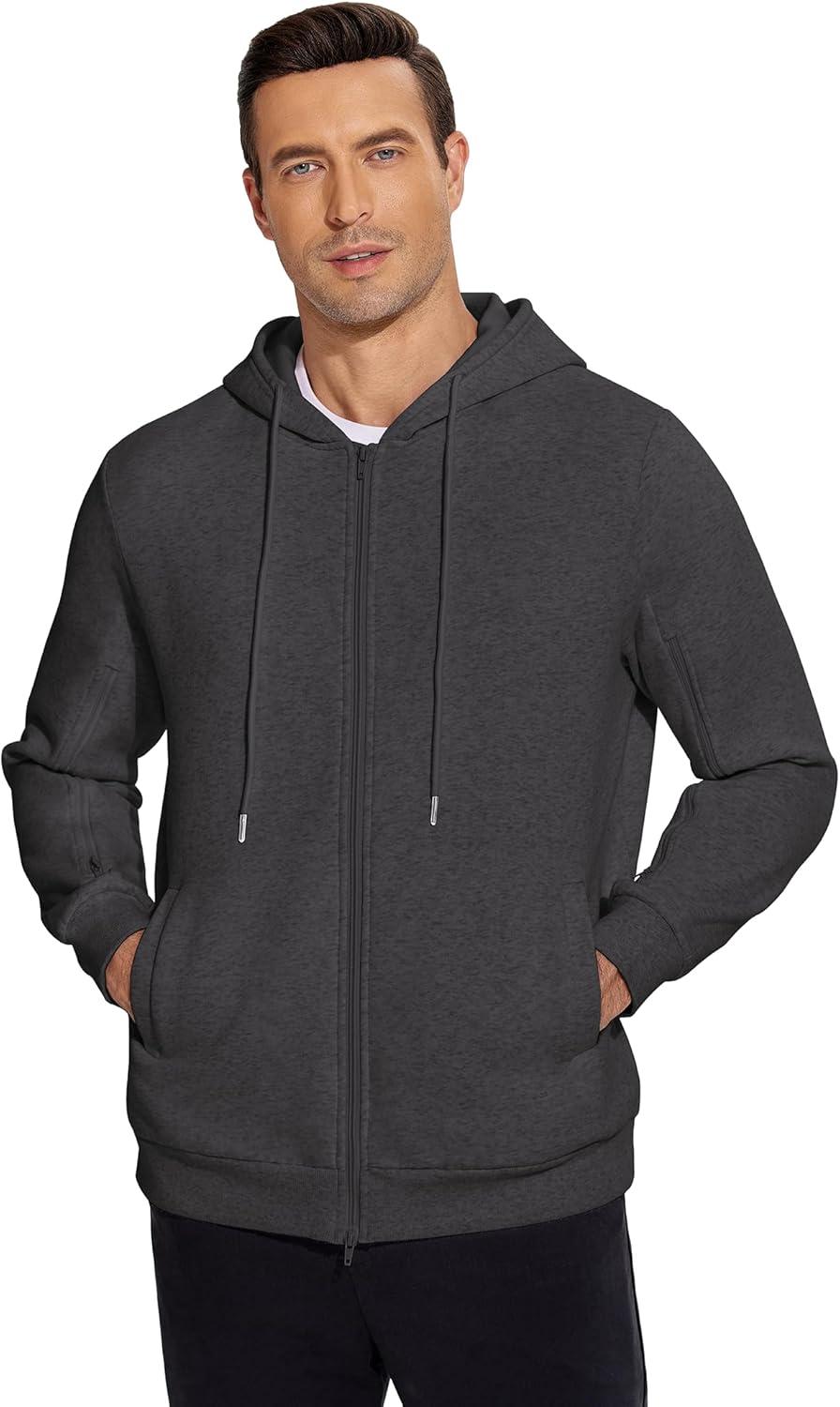 imageDeyeek Dialysis Sweatshirts with Arm Zipper Jacket FullZip Hemodialysis Cotton Warm Heavyweight SweatshirtDark Grey
