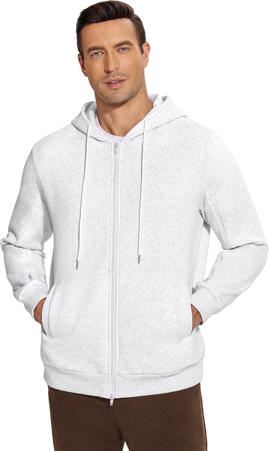 imageDeyeek Dialysis Sweatshirts with Arm Zipper Jacket FullZip Hemodialysis Cotton Warm Heavyweight SweatshirtGray