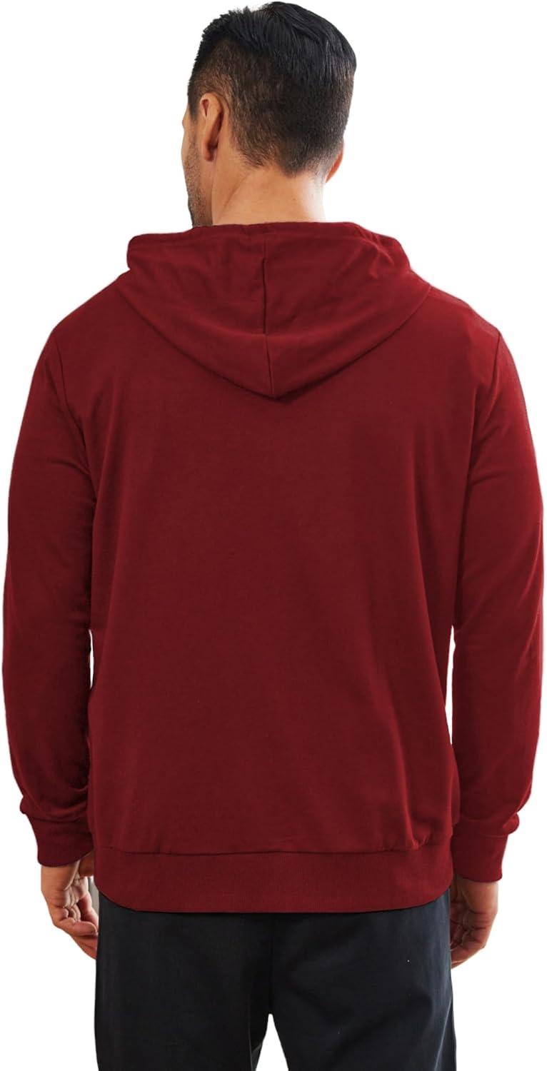 imageDeyeek Dialysis Sweatshirts with Arm Zipper Jacket FullZip Lightweight Hemodialysis Cotton Jacket with PocketsDark Red