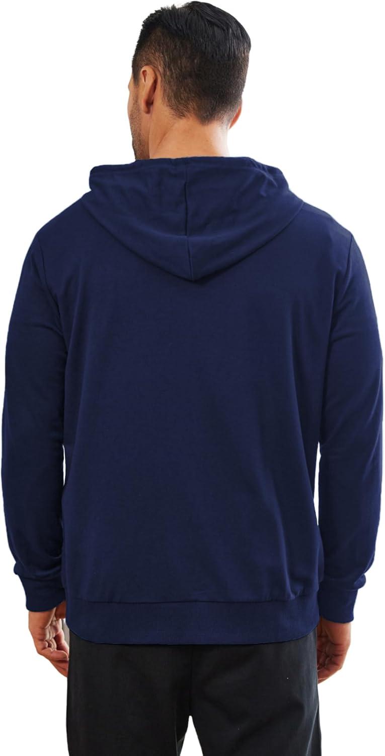 imageDeyeek Dialysis Sweatshirts with Arm Zipper Jacket FullZip Lightweight Hemodialysis Cotton Jacket with PocketsNavy