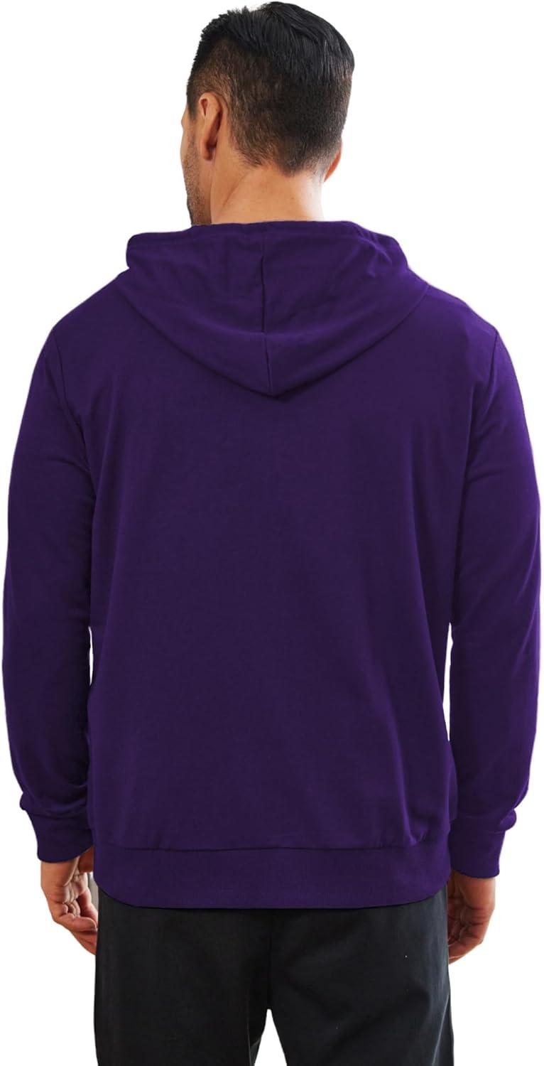 imageDeyeek Dialysis Sweatshirts with Arm Zipper Jacket FullZip Lightweight Hemodialysis Cotton Jacket with PocketsPurple