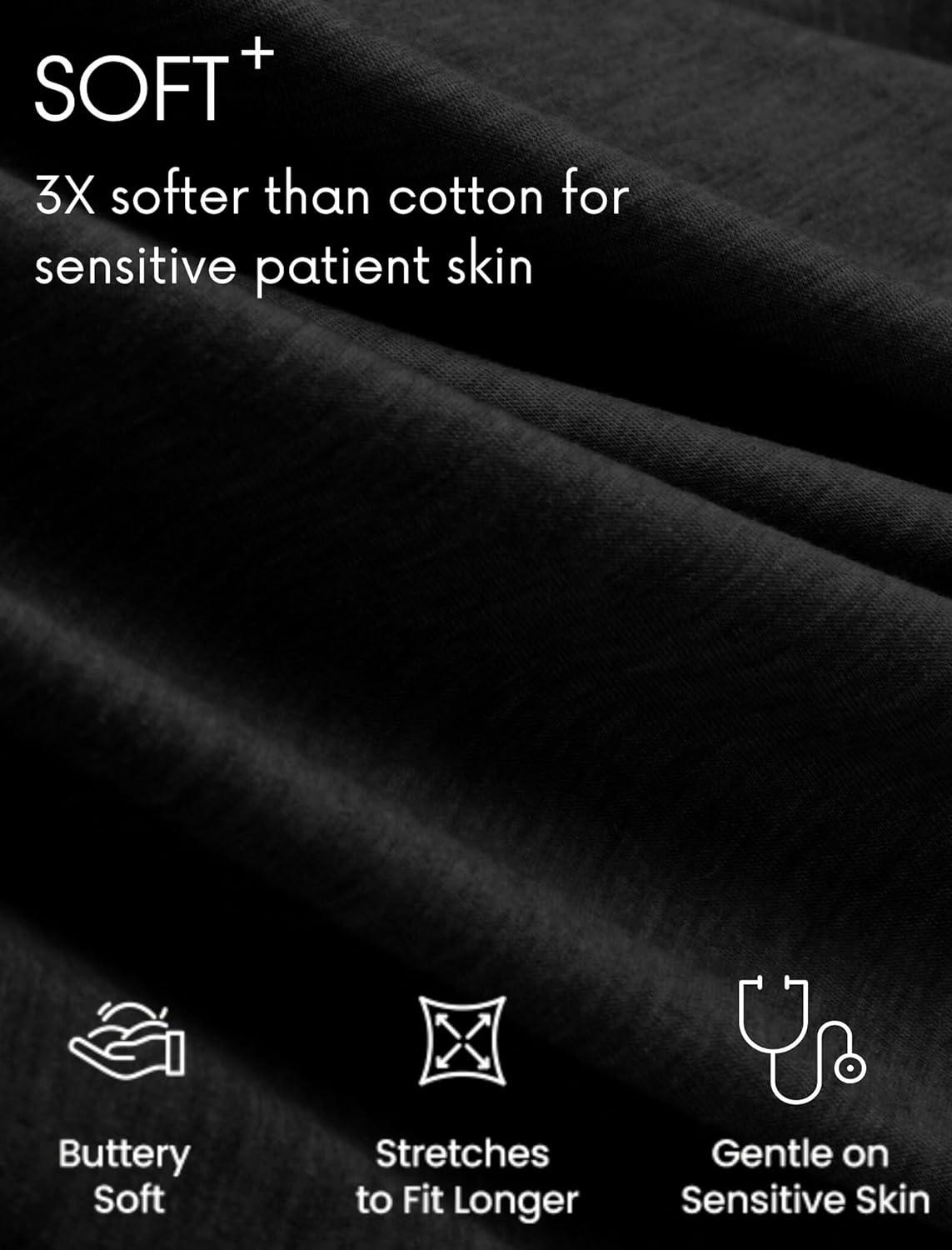 imageDeyeek Mastectomy Shirts with Drain Pockets Tear Away Side Shoulder Surgery Tops for Women Chemo Shirts for Port AccessBlack