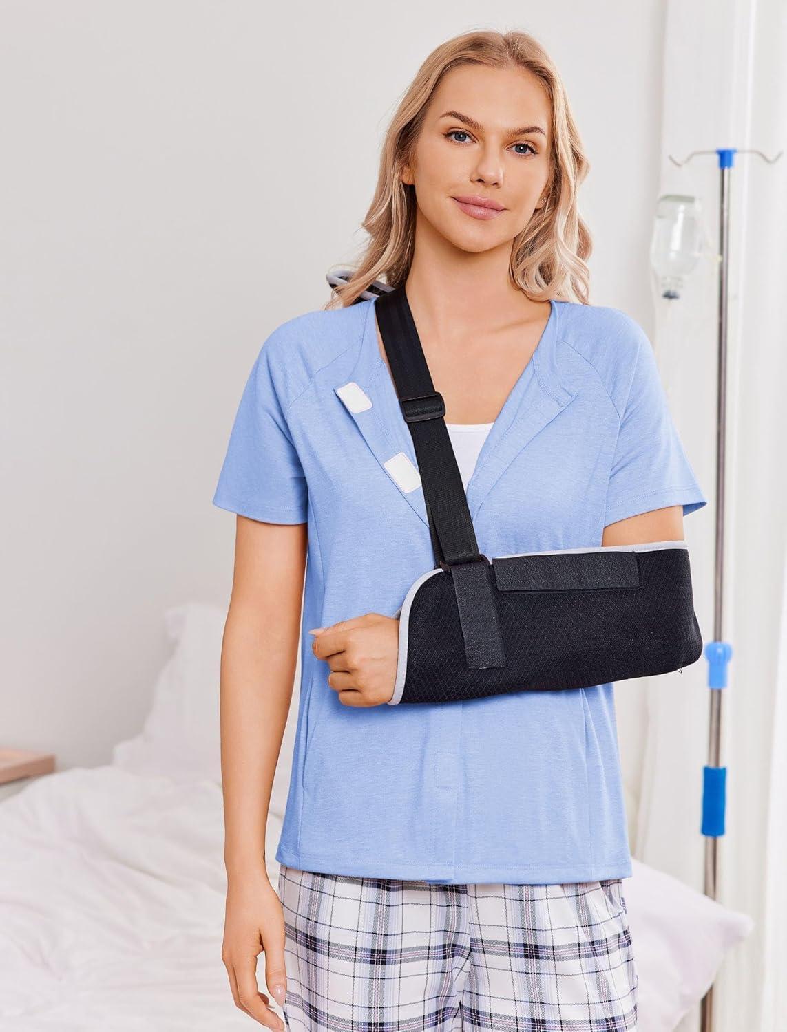 imageDeyeek Mastectomy Shirts with Drain Pockets for Women Short Sleeve Shirt Chemotherapy Must HavesLight Blue