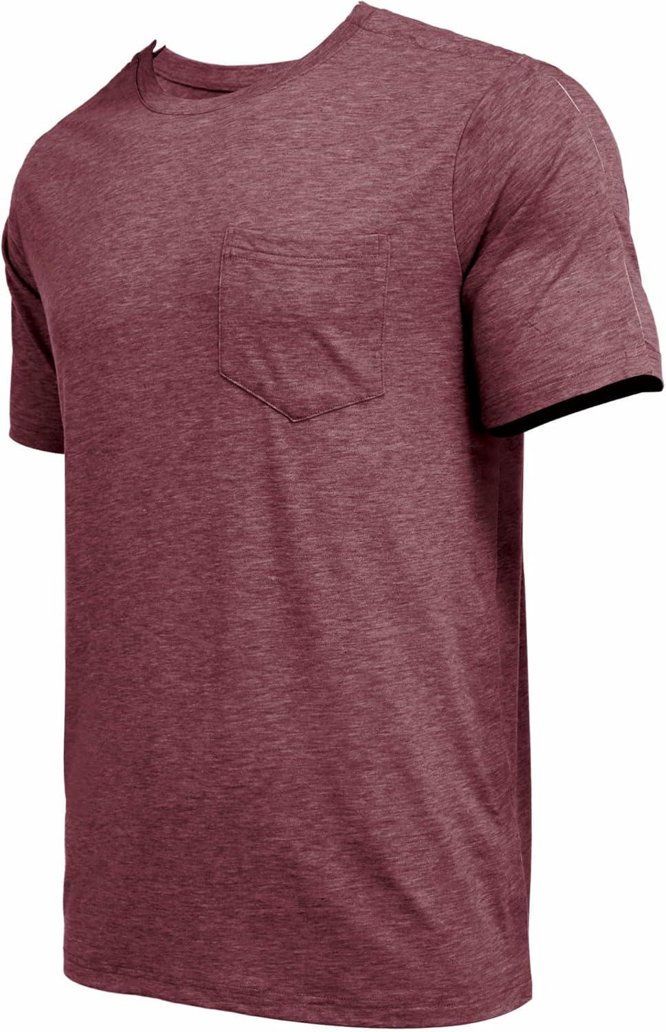 imageDeyeek Mens Post Shoulder Surgery Shirts Recovery Tear Away Short Sleeve Full Open Side Snap Adaptive Chemo ClothingDeep Red