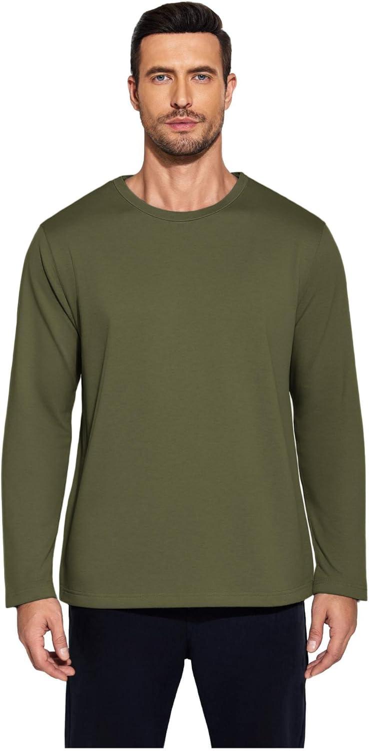 imageDeyeek Post Shoulder Surgery Recovery Shirts for Men Chemo Port Access Top Snap Full Tear Away Long SleeveArmy Green