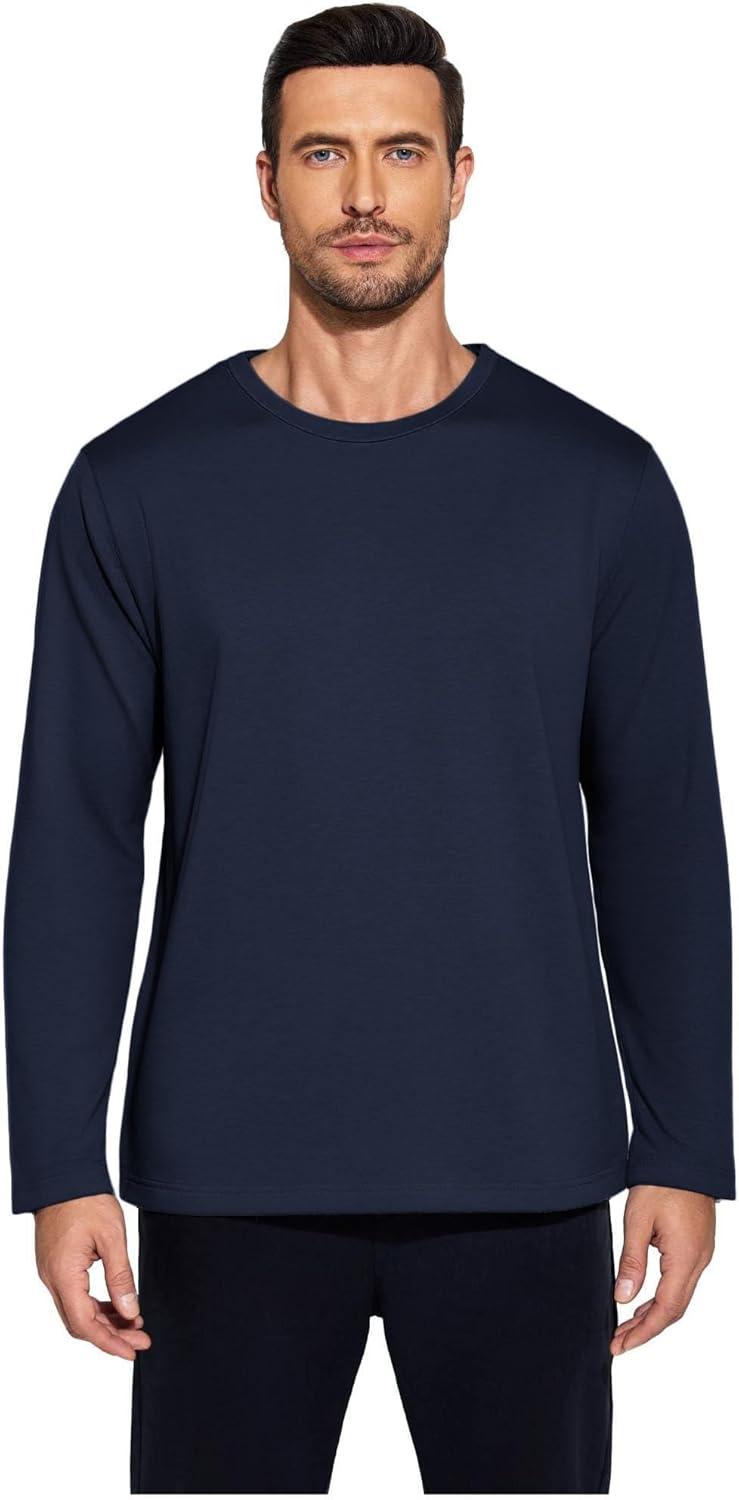 imageDeyeek Post Shoulder Surgery Recovery Shirts for Men Chemo Port Access Top Snap Full Tear Away Long SleeveBlue Purple