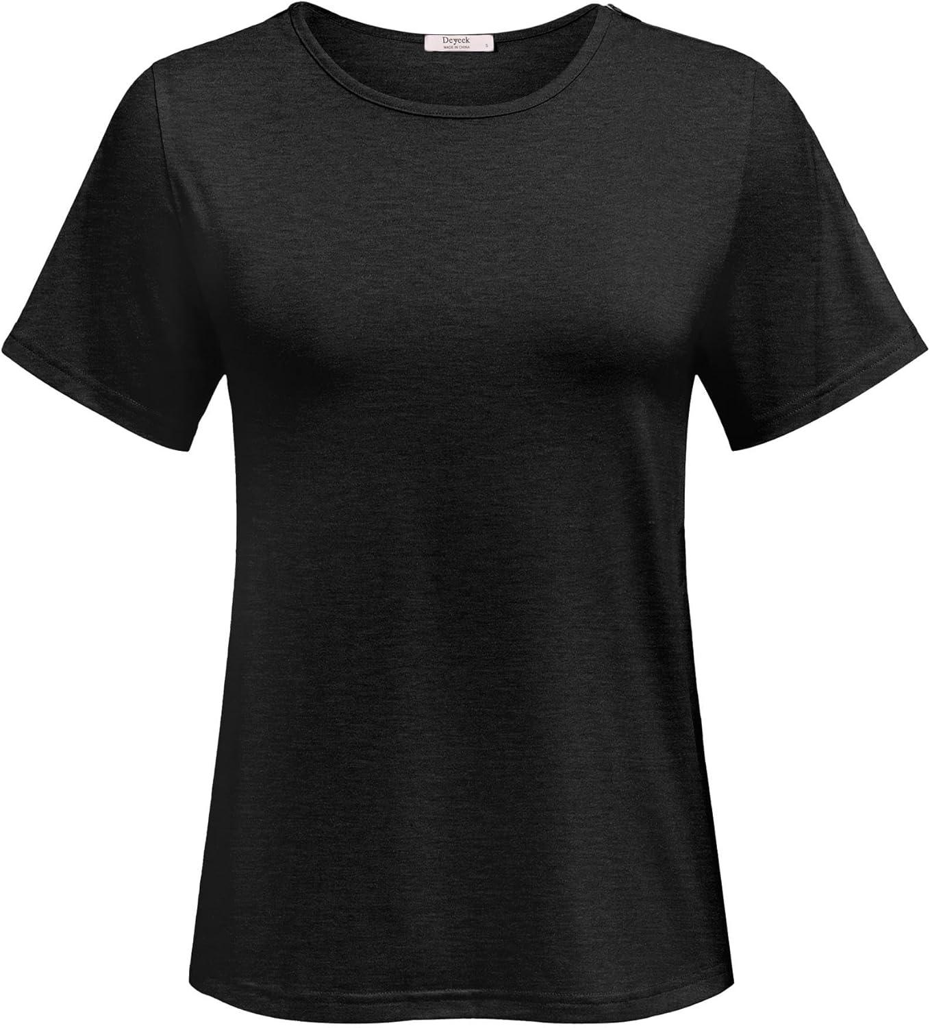 imageDeyeek Post Shoulder Surgery Shirts for Women Chemo Dialysis Port with 2 Shoulder Half Zippers After Rotator Cuff TopsBlack