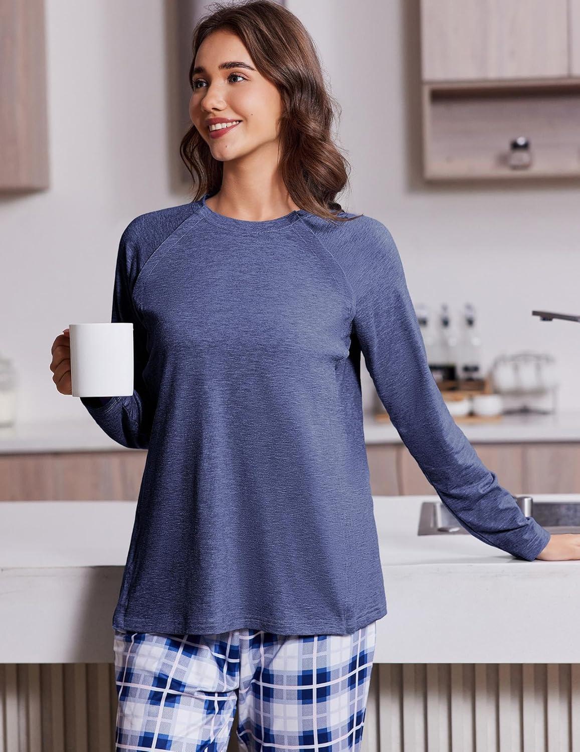 imageDeyeek Post Shoulder Surgery Shirts for Women Full Tear Away 2 Side Snaps After Rotator Cuff Chemo Port Adaptive ClothingNavy