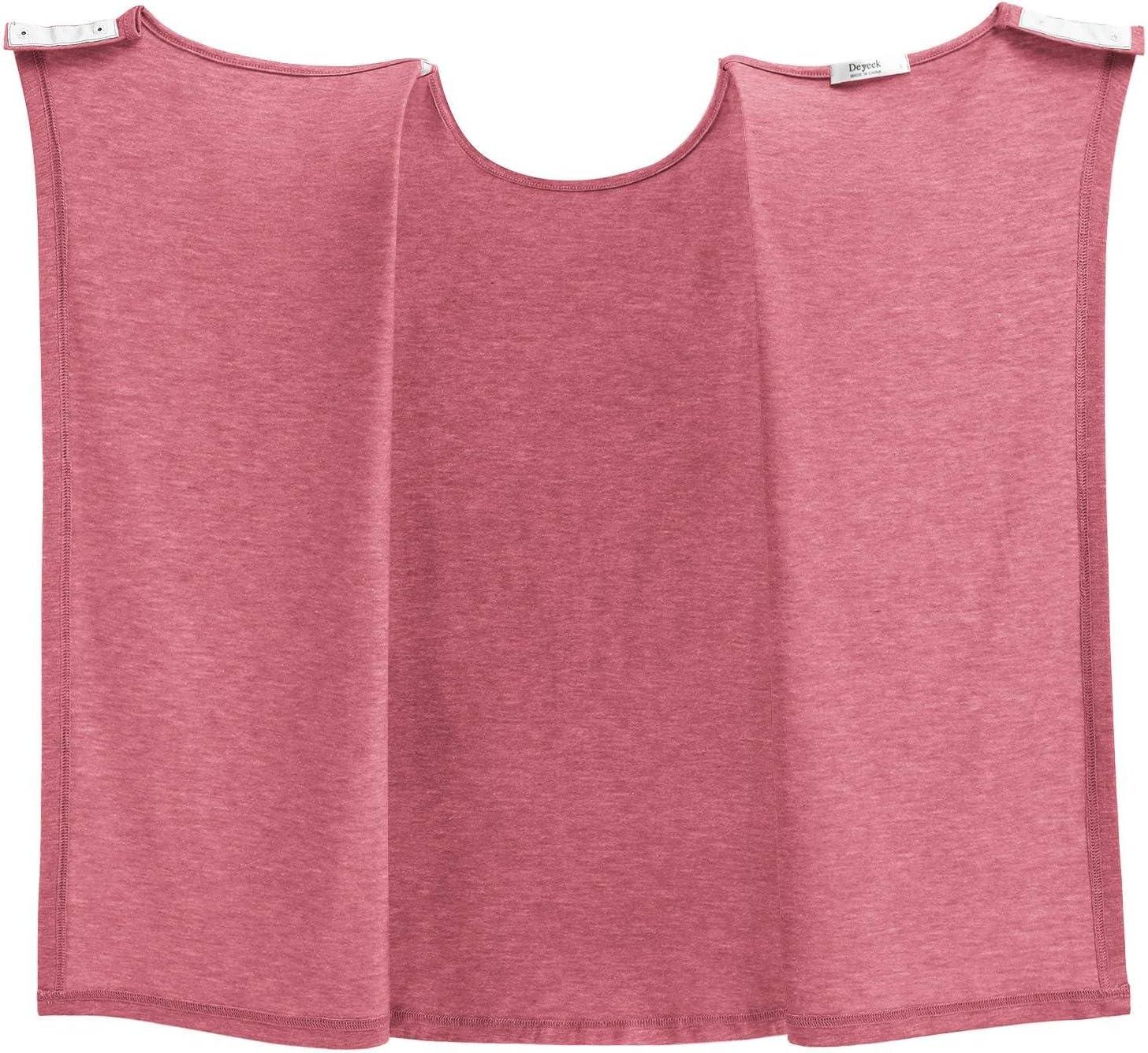 imageDeyeek Post Surgery Shirts for Women Shoulder Snap Tear Away Open Back Hospital Tank Tops Sleeveless Adaptive ClothingRose Taupe