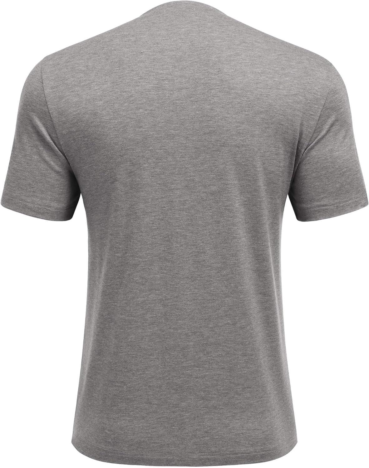 imageDeyeek Shoulder Post Surgery Recovery Shirts for Men Full Tear Away Short Sleeve T Shirt Adaptive Chemo ClothingLight Gray