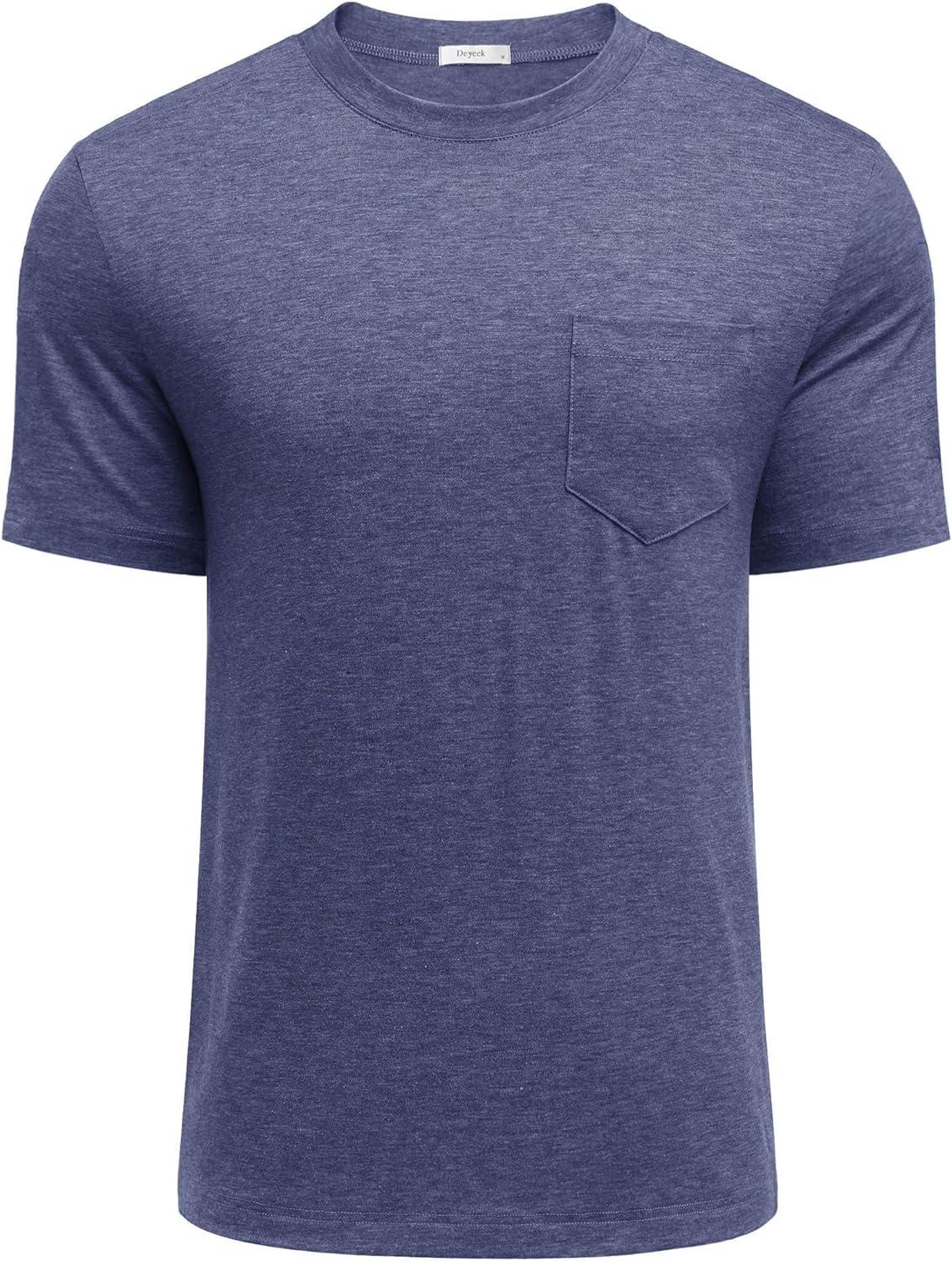 imageDeyeek Shoulder Post Surgery Recovery Shirts for Men Full Tear Away Short Sleeve T Shirt Adaptive Chemo ClothingNavy Blue