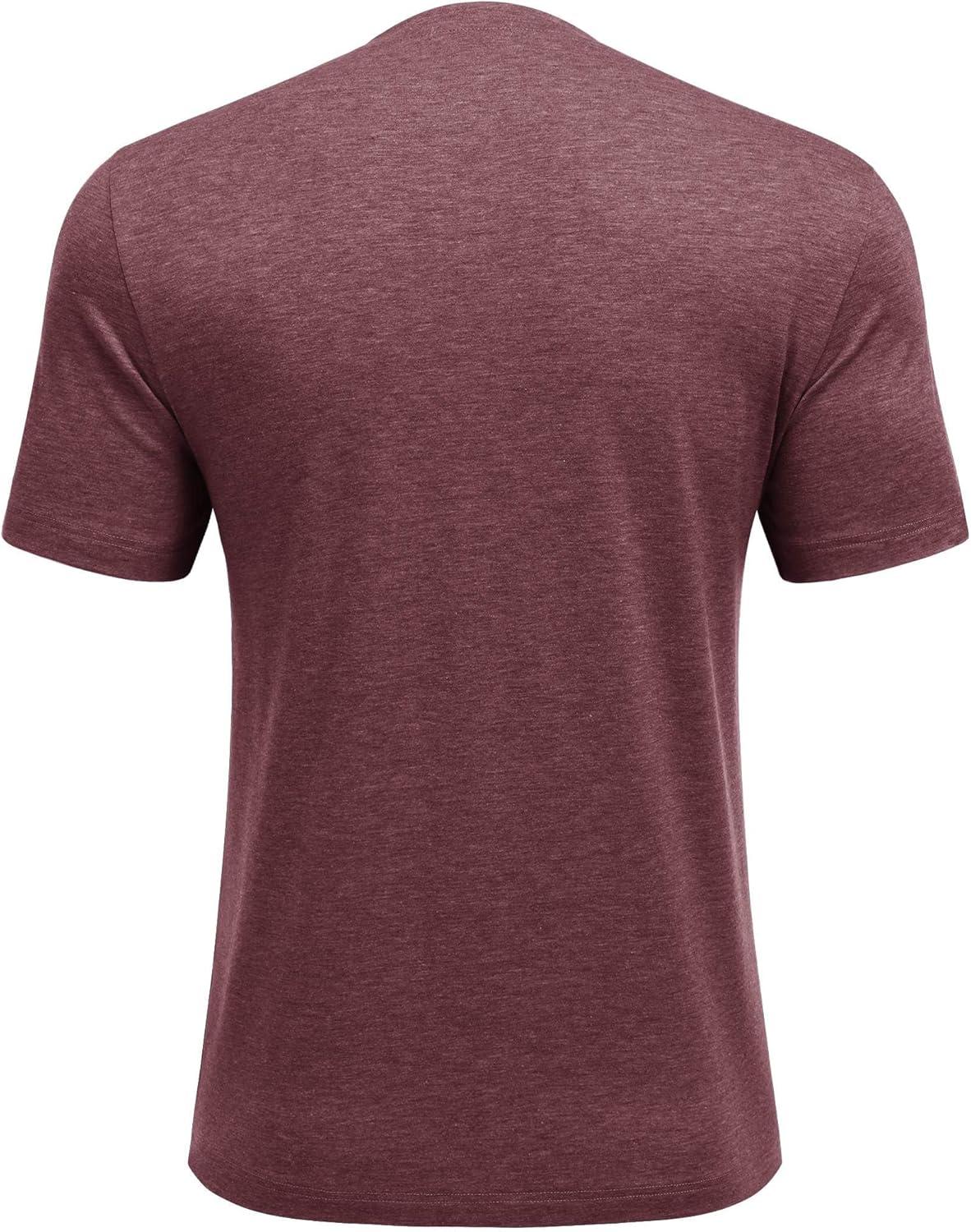 imageDeyeek Shoulder Post Surgery Recovery Shirts for Men Full Tear Away Short Sleeve T Shirt Adaptive Chemo ClothingRed