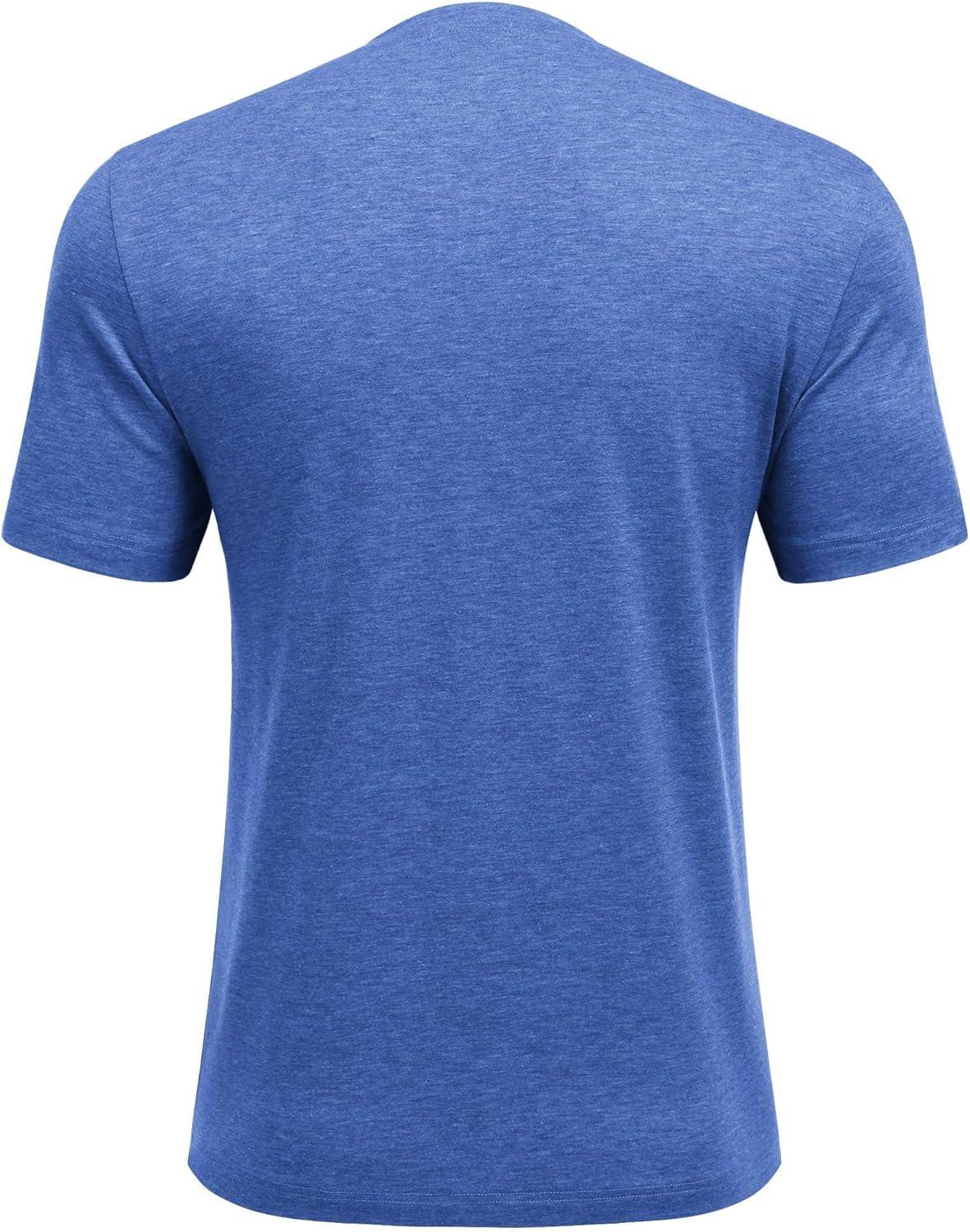 imageDeyeek Shoulder Post Surgery Recovery Shirts for Men Full Tear Away Short Sleeve T Shirt Adaptive Chemo ClothingSky Blue