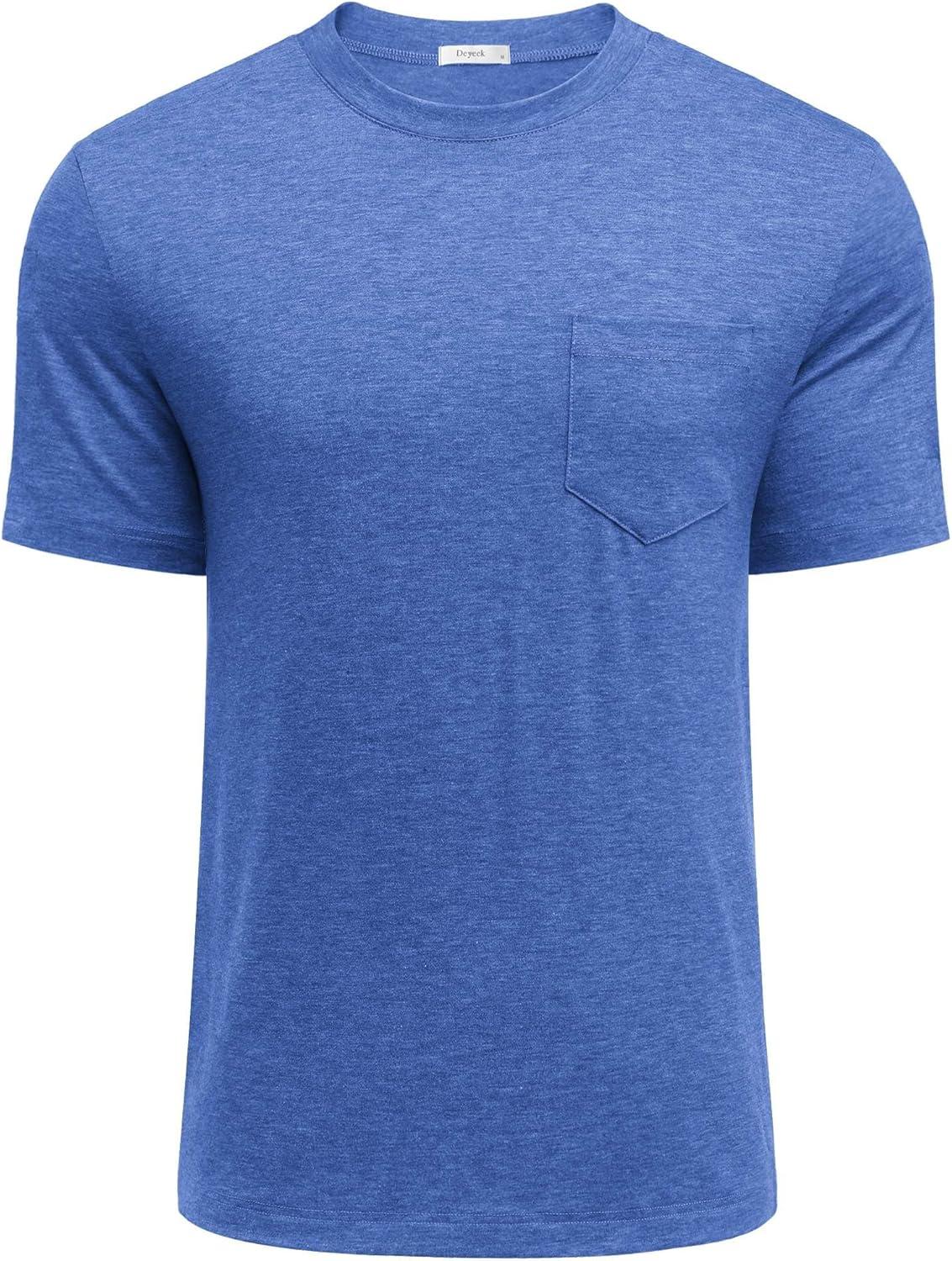imageDeyeek Shoulder Post Surgery Recovery Shirts for Men Full Tear Away Short Sleeve T Shirt Adaptive Chemo ClothingSky Blue