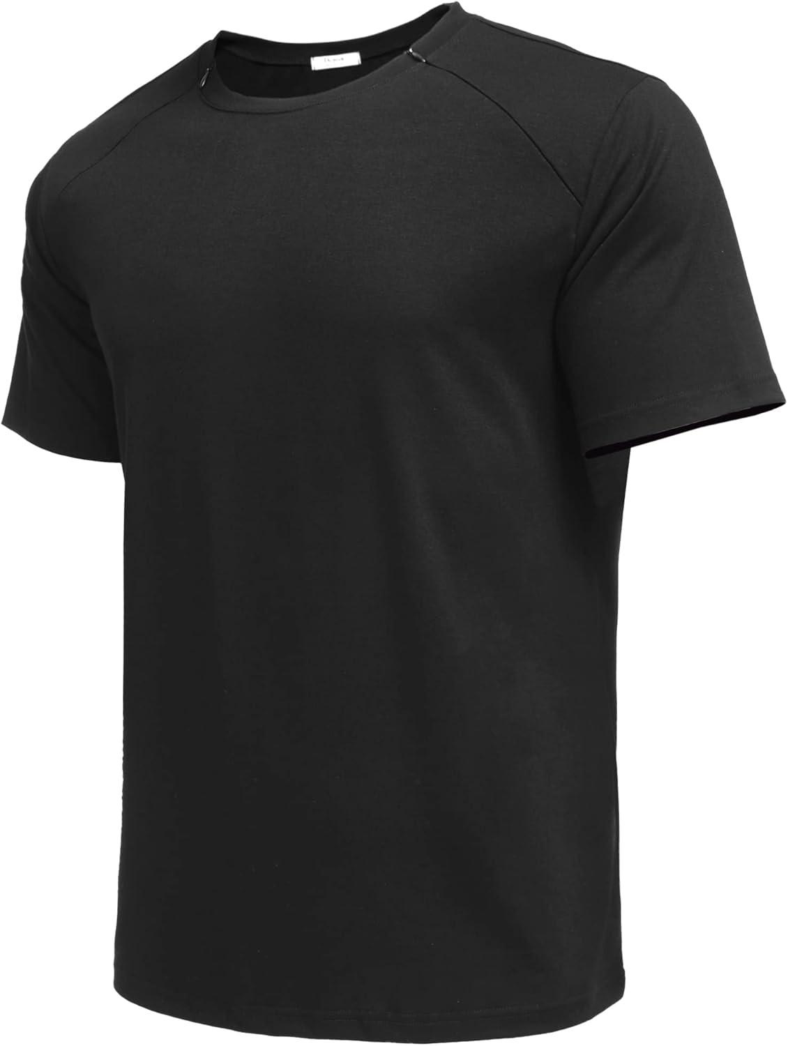imageDeyeek Unisex Chemo Port Shirts Post Shoulder Surgery Recovery Shirts Tear Away Side Zippers Off Full Open Chemo ClothingBlack