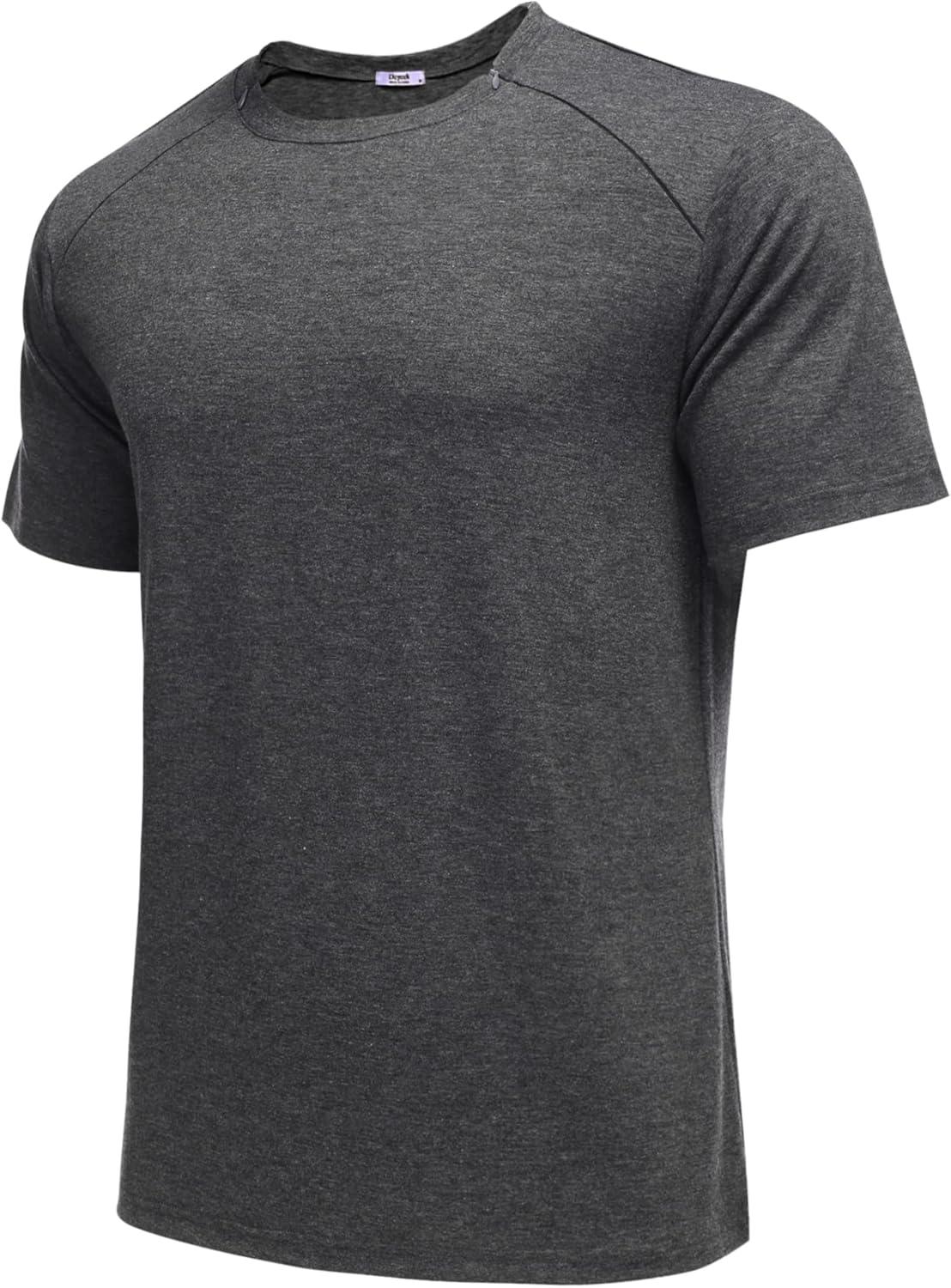 imageDeyeek Unisex Chemo Port Shirts Post Shoulder Surgery Recovery Shirts Tear Away Side Zippers Off Full Open Chemo ClothingDark Grey