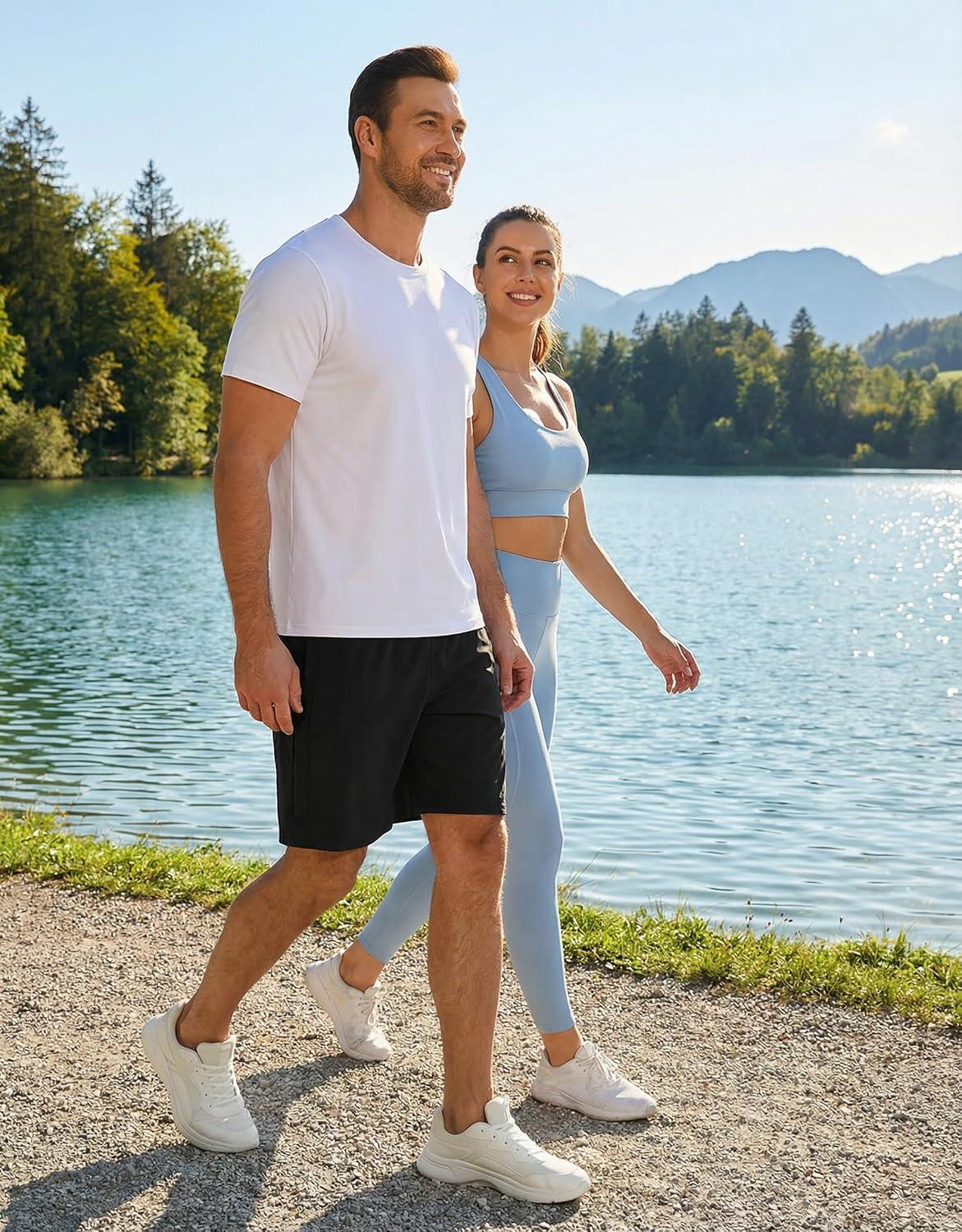 imageDeyeek Unisex Tear Away Shorts 9 Snap On Athletic Shorts Cotton Post Knee Hip Surgery Recovery Lounge Short with PocketsBlack