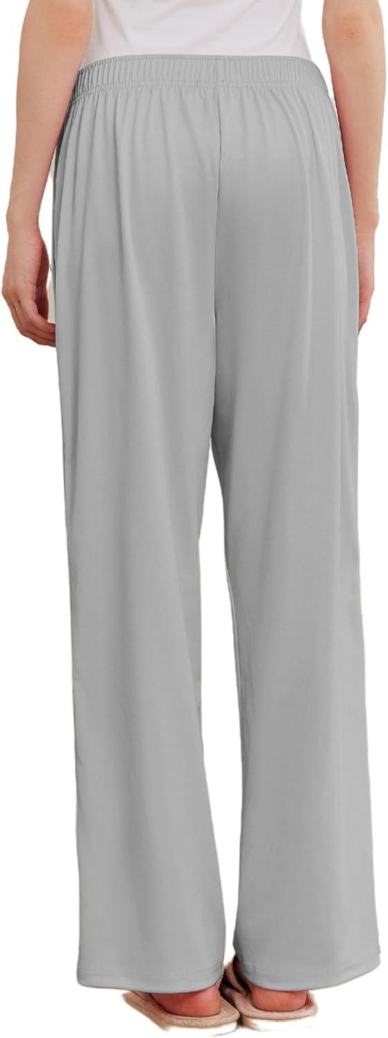 imageDeyeek Womens Tear Away Pants Side Split Snap Open Bottom Sweatpants Leg Breakaway Post Surgery Pants with PocketsLight Grey