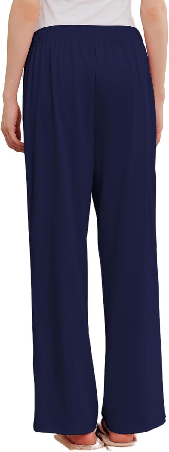 imageDeyeek Womens Tear Away Pants Side Split Snap Open Bottom Sweatpants Leg Breakaway Post Surgery Pants with PocketsNavy Blue