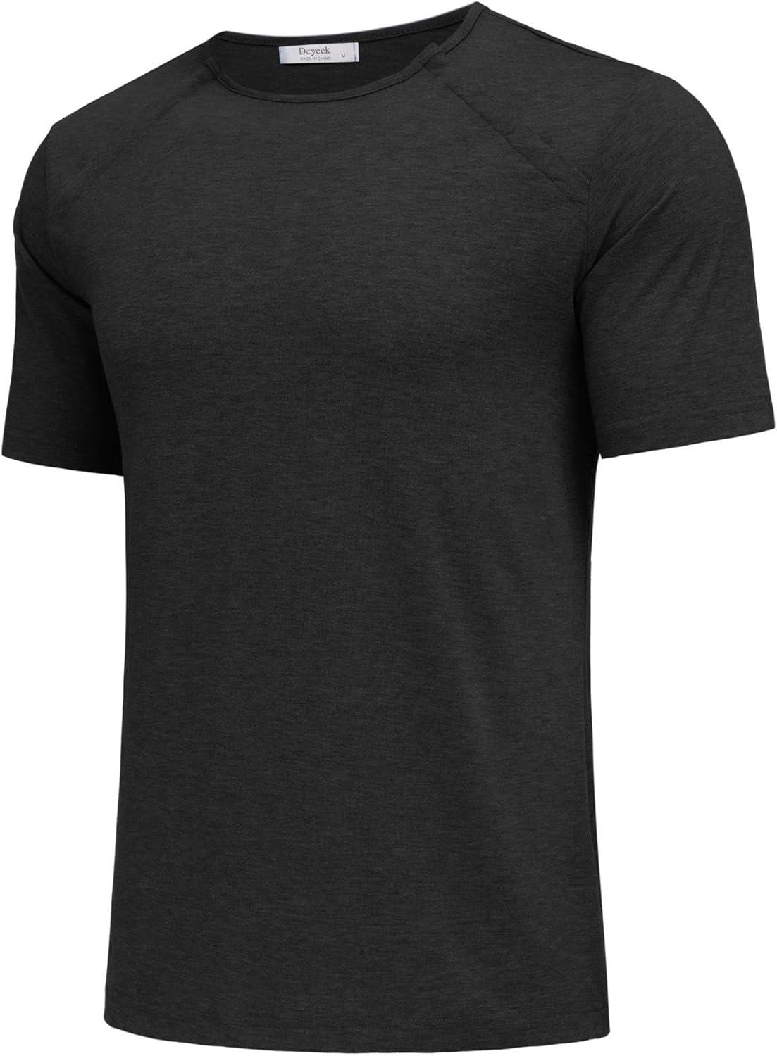 imageDyeek Chemo for Shirt Port Access Chemotherapy Must Haves Tear Away Side Snap Short Sleeve Post Shoulder Surgery ShirtsBlack