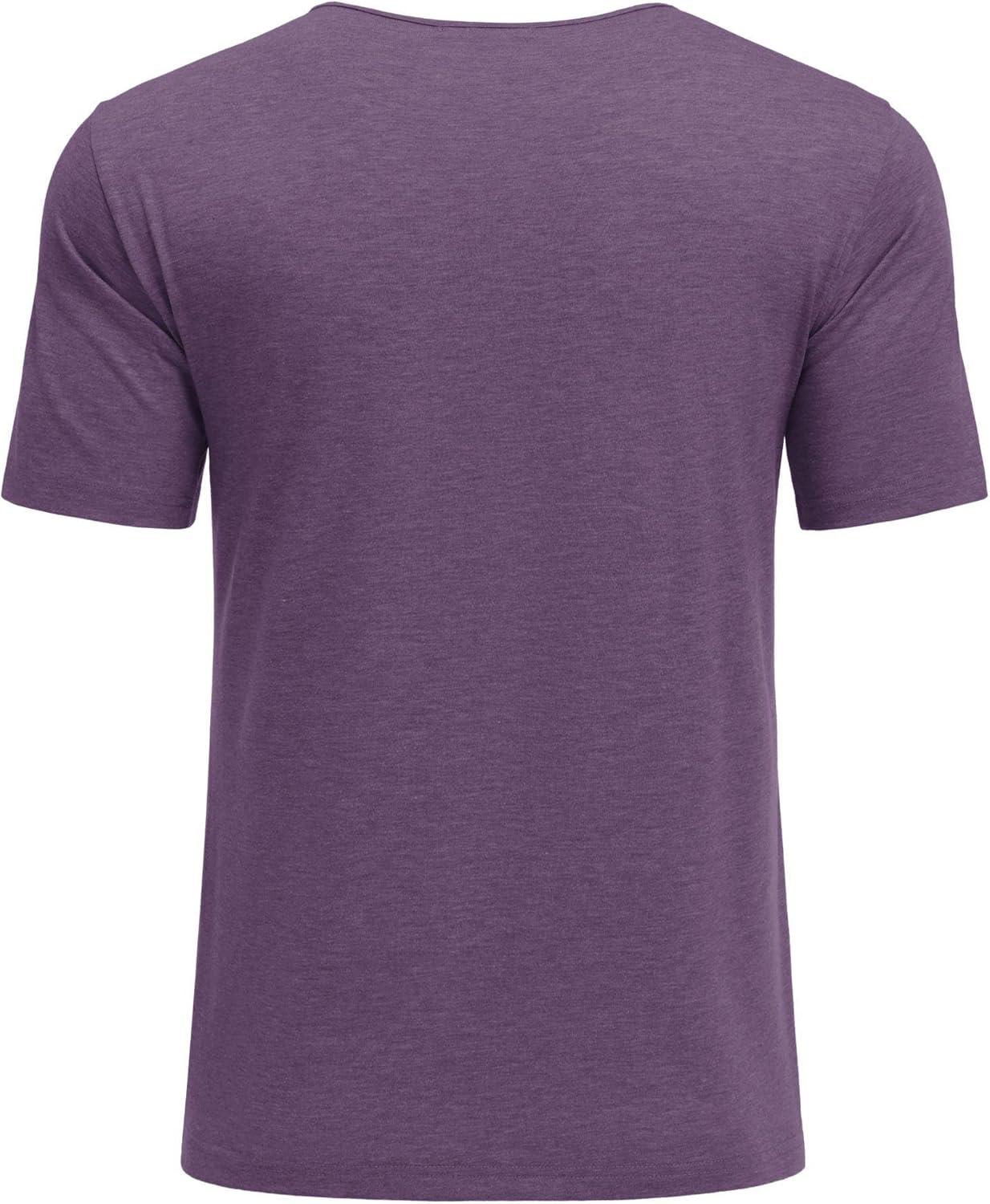 imageDyeek Chemo for Shirt Port Access Chemotherapy Must Haves Tear Away Side Snap Short Sleeve Post Shoulder Surgery ShirtsBright Purple