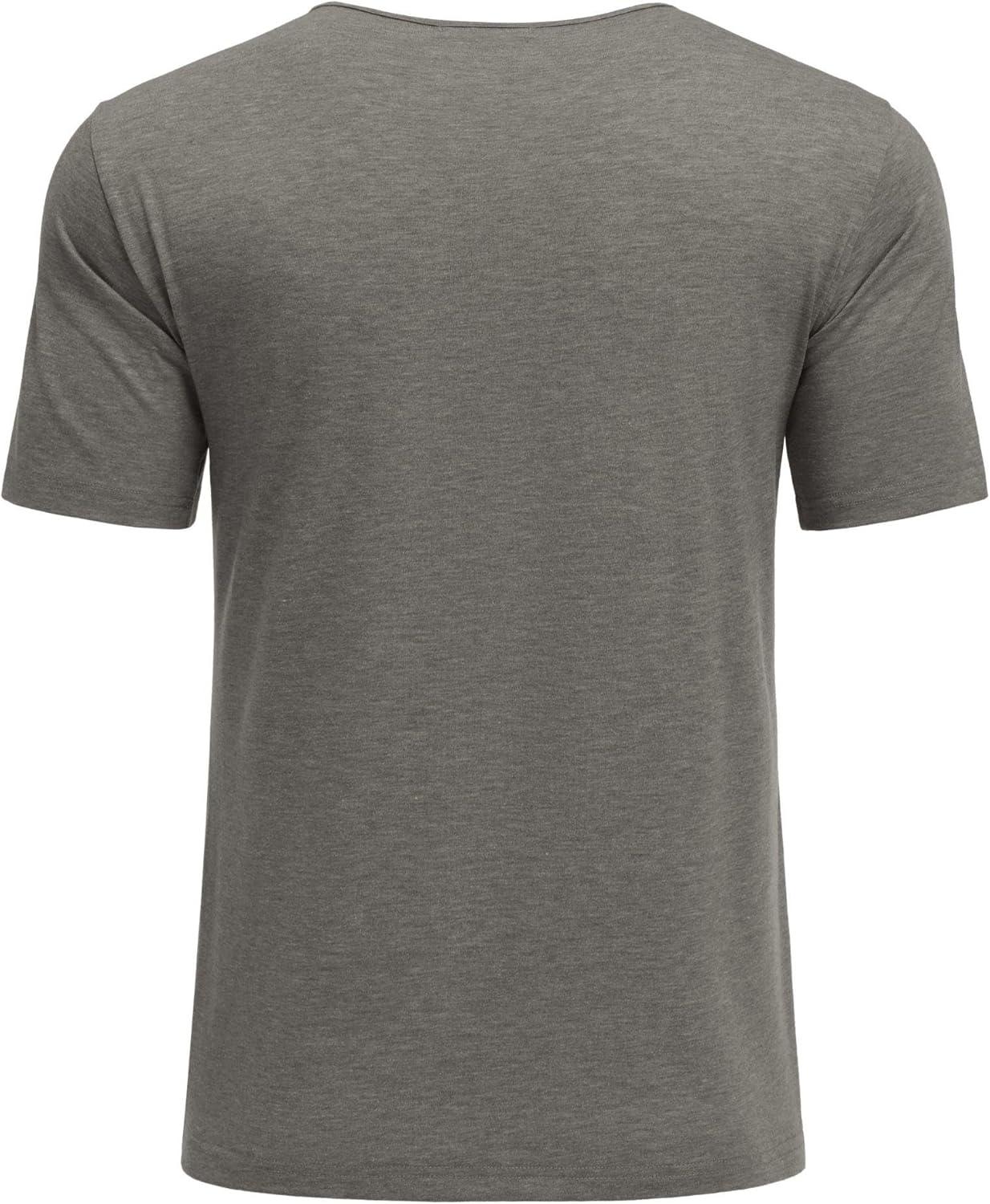 imageDyeek Chemo for Shirt Port Access Chemotherapy Must Haves Tear Away Side Snap Short Sleeve Post Shoulder Surgery ShirtsLight Gray