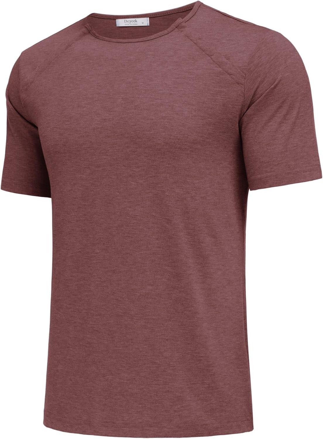 imageDyeek Chemo for Shirt Port Access Chemotherapy Must Haves Tear Away Side Snap Short Sleeve Post Shoulder Surgery ShirtsRed