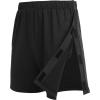imageDeyeek Unisex Tear Away Shorts Snap On Athletic Cotton Shorts Post Knee Surgery Recovery Hip Replacement Pants with PocketsBlack