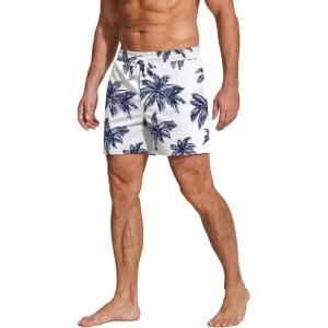 Deyeek 5.5 Inch Mens Pajama Shorts Sleep Cotton Lounge PJ Lightweight Elastic Waist Drawstring Nightwear Bottom with Pockets(Coconut)