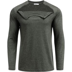 Deyeek Unisex Chemo Shirts for Port Access Chemotherapy Must Haves Long Sleeve Cancer Care Package for Men(Dark Army Green)