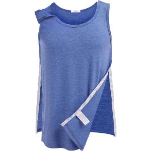Deyeek Unisex Shoulder Snap-Access Tank Tops Post Surgery Shirts Tear Away Chemo Shirt Clothes After Rotator Cuff Surgery(Blue)