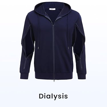 Deyeek – Men’s lightweight athletic pants with slits at the hem, straight leg design, featuring pockets, and also selling comfortable, adaptive clothing for post-operative use.