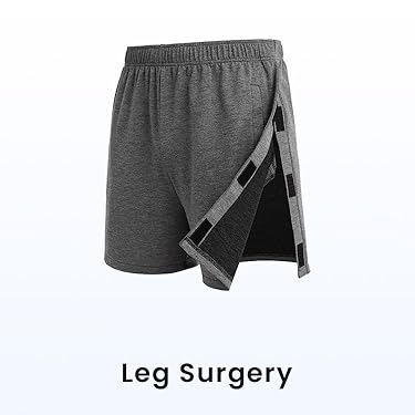 Deyeek – Men’s lightweight athletic pants with slits at the hem, straight leg design, featuring pockets, and also selling comfortable, adaptive clothing for post-operative use.