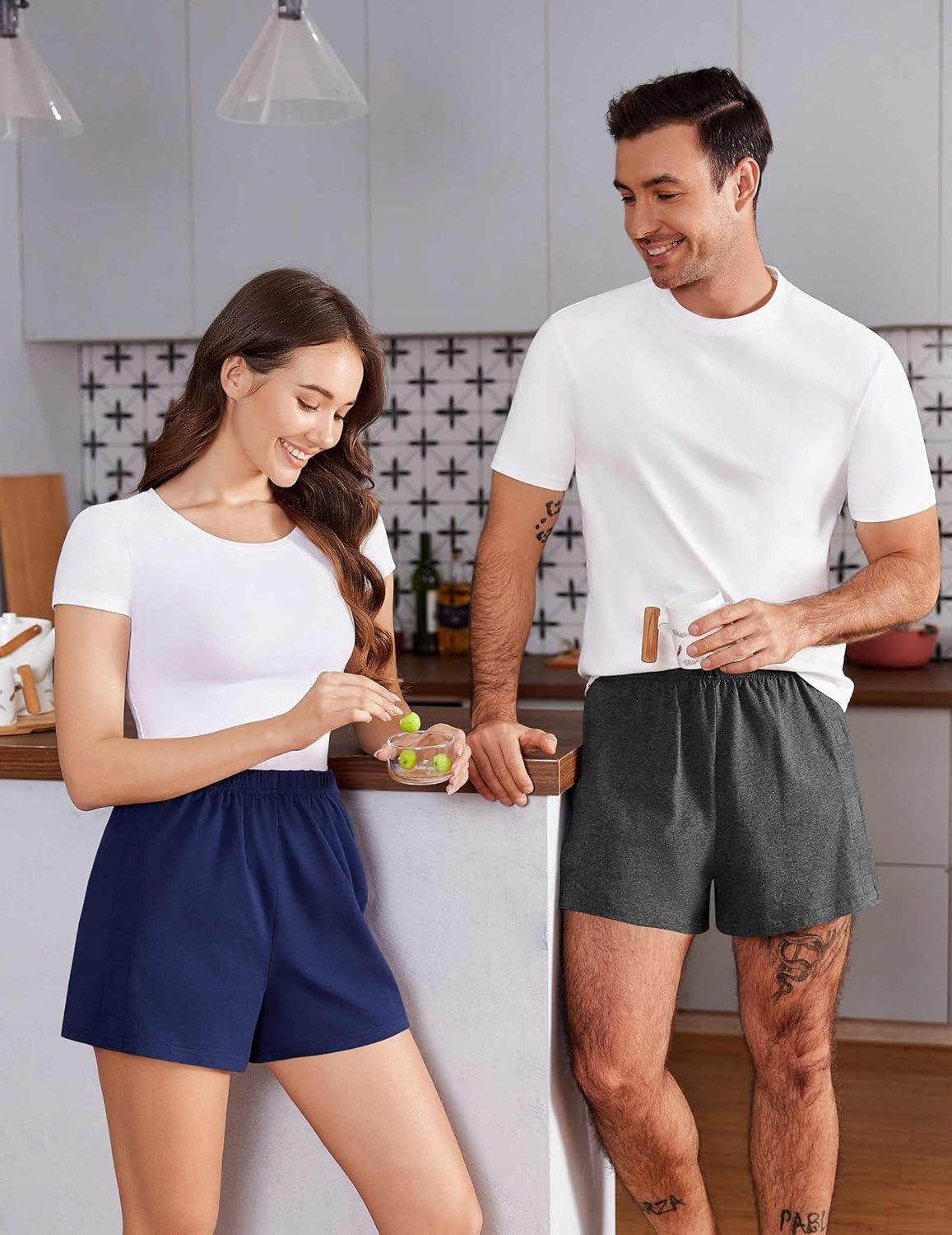 imageDeyeek Unisex Tear Away Shorts 3inch Knee Hip Replacement Kit After Surgery Post Surgery Cotton Shorts Without PocketGrey