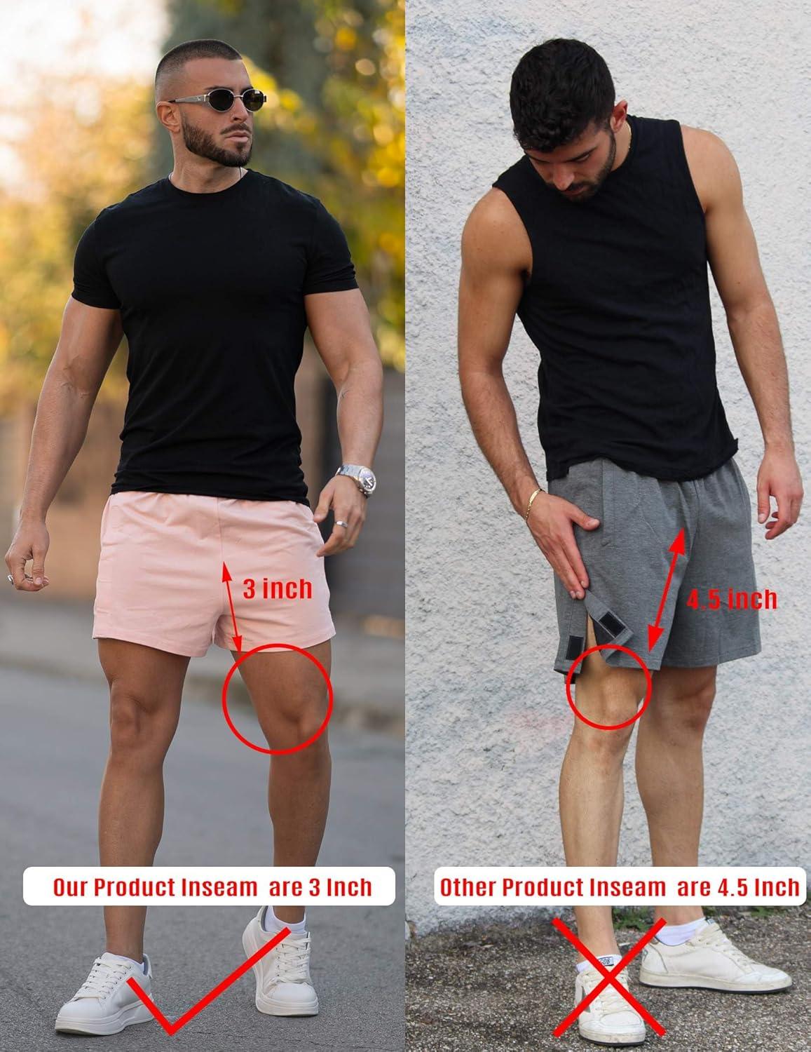 imageDeyeek Unisex Tear Away Shorts 3inch Knee Hip Replacement Kit After Surgery Post Surgery Cotton Shorts Without PocketPink