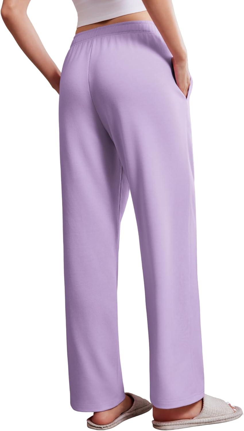 imageDeyeek Womens Tear Away Pants with Pockets Easy Access Adaptive Pants Post Hip Knee Leg Surgery Breakaway Lounge SweatpantsPurple