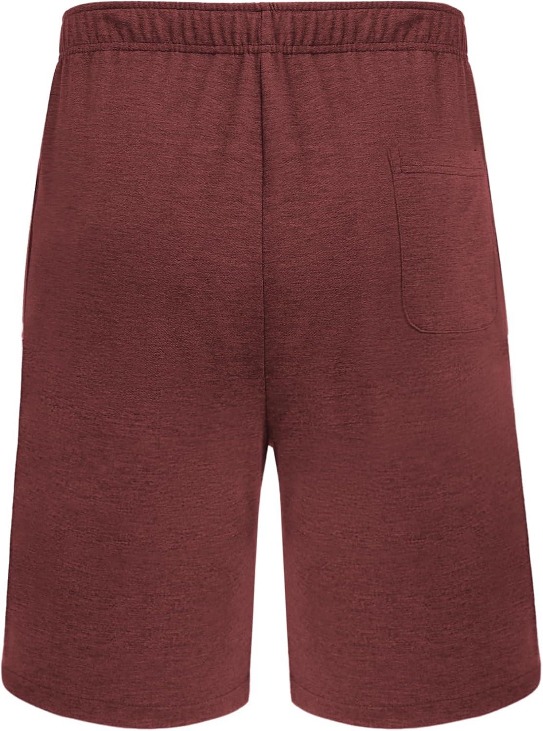 imageDeyeek Mens Tear Away Shorts Post Surgery Recovery Side Snap Shorts Color Block Cotton Break Away Pants with PocketsBurgundy