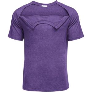 Deyeek Unisex Chemo Port Shirts Post Shoulder Surgery Recovery Shirts Tear Away Side Zippers Off Full Open Chemo Clothing(Bright Purple)
