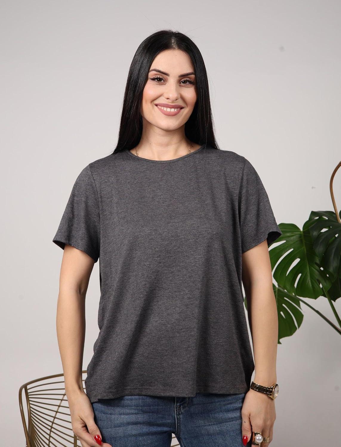 imageDeyeek Chemo Port Shirts for Women with 2 Shoulder Half Zippers Dialysis Post Surgery Shirt Side Tear Away Adaptive ClothingDark Gray