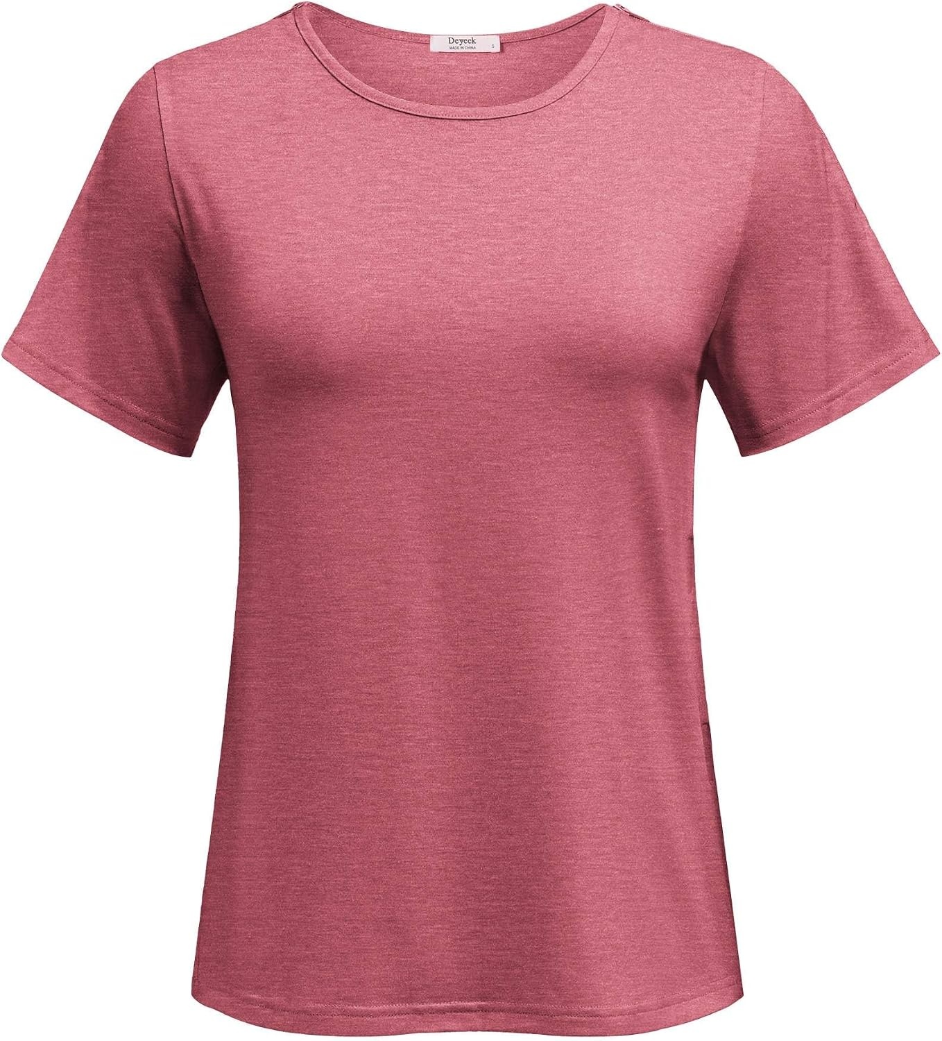 image:imageDeyeek Post Shoulder Surgery Shirts for Women 12 Zippers Tear Away Sleeve Chemo Port Adaptive ClothingRose Taupe