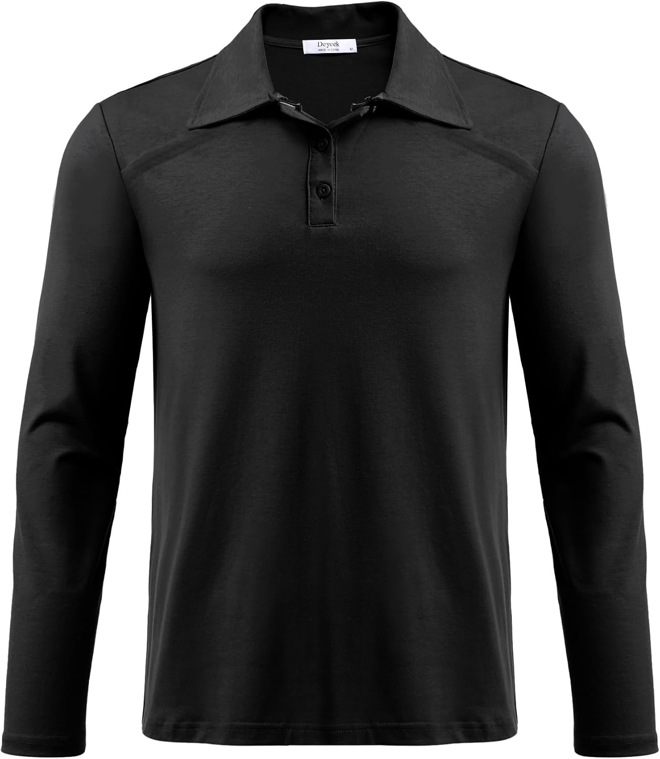 image:imageDeyeek Unisex Chemo Shirts for Port Access Post Shoulder Surgery Shirt Long Sleeve Tear Away ShirtsBlack