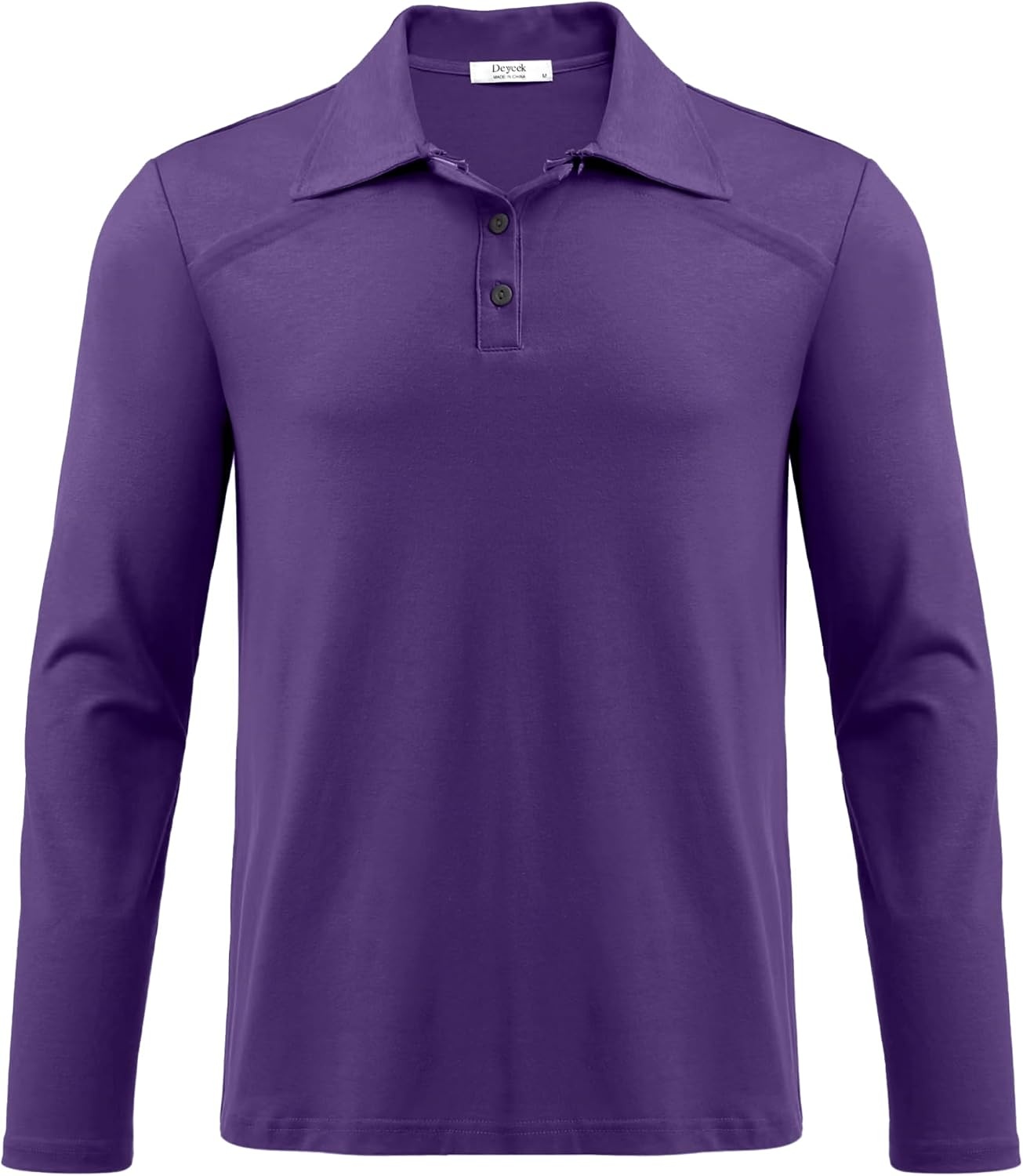 image:imageDeyeek Unisex Chemo Shirts for Port Access Post Shoulder Surgery Shirt Long Sleeve Tear Away ShirtsDark Purple