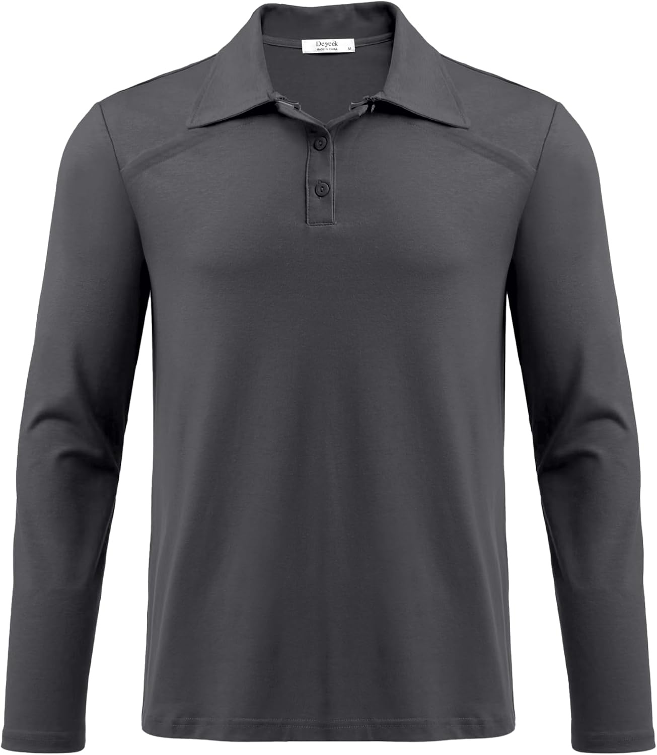 image:imageDeyeek Unisex Chemo Shirts for Port Access Post Shoulder Surgery Shirt Long Sleeve Tear Away ShirtsDeep Gray