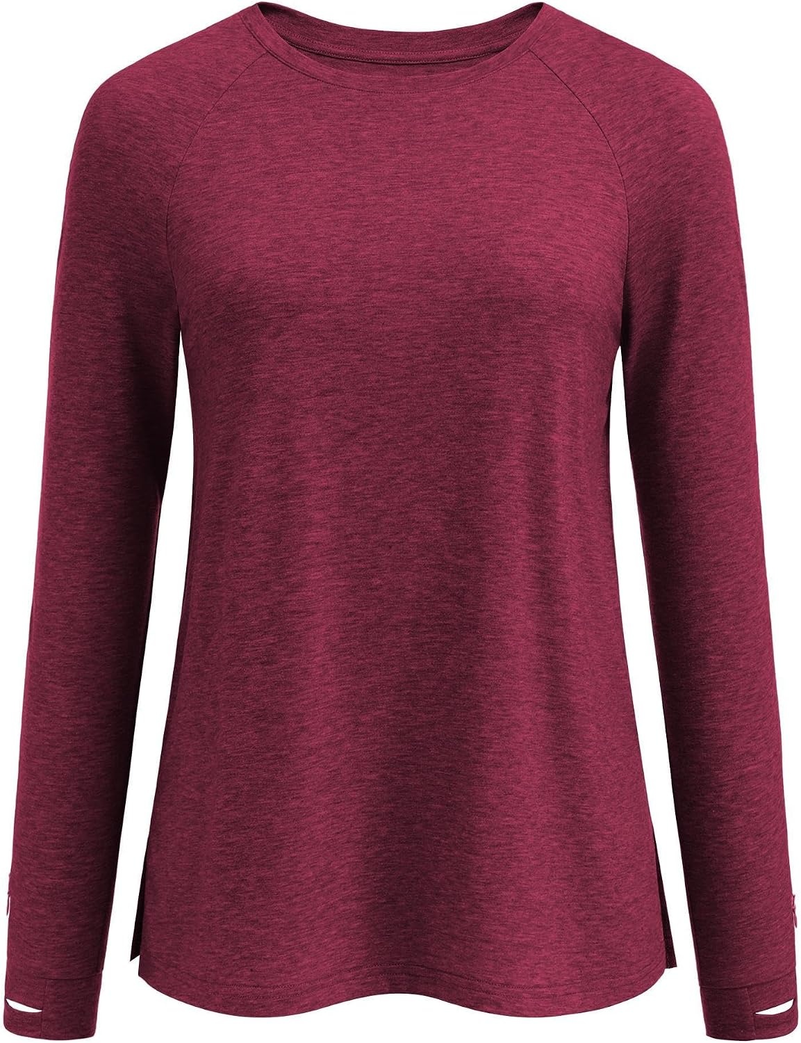 image:imageDeyeek Chemo Shirts for Port Access Women Dialysis Shirts with Arm Zipper Post Shoulder Surgery Shirts Long Sleeve TopsRed