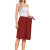 image:imageAdaptive Tear Away Skirt for Women  Easy Access Magic Stick Closure Post Hip Knee Leg Ankle Surgery RecoveryWine Red