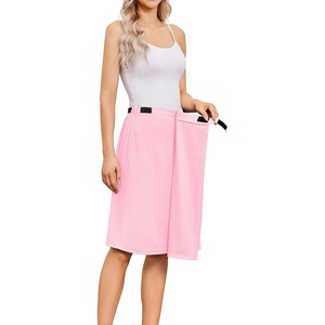 Adaptive Tear Away Skirt for Women – Easy Access Magic Stick Closure Post Hip Knee Leg Ankle Surgery Recovery(Dark Pink)