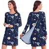 Navy Blue Print