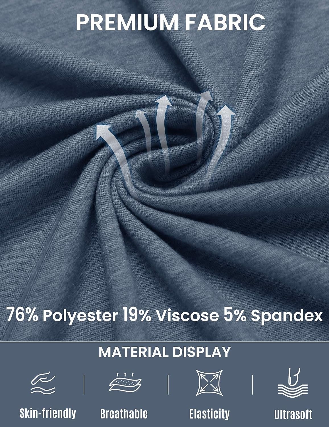 image:imageDeyeek Mens Chemo Port Access Shirts with 2 Side Arm ZippersNavy Blue